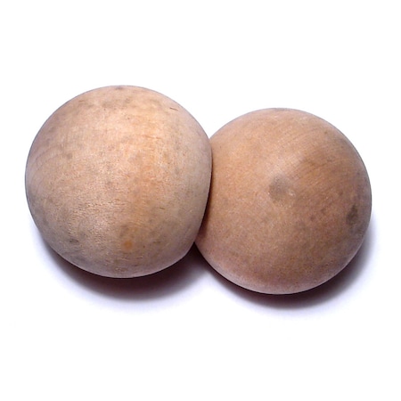 Midwest Fastener 1-1/2" Birch Wood Ball Knobs 5PK 08912